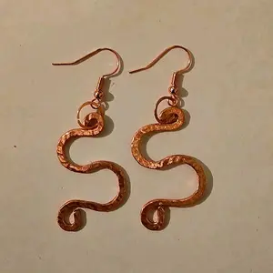 Copper earrings