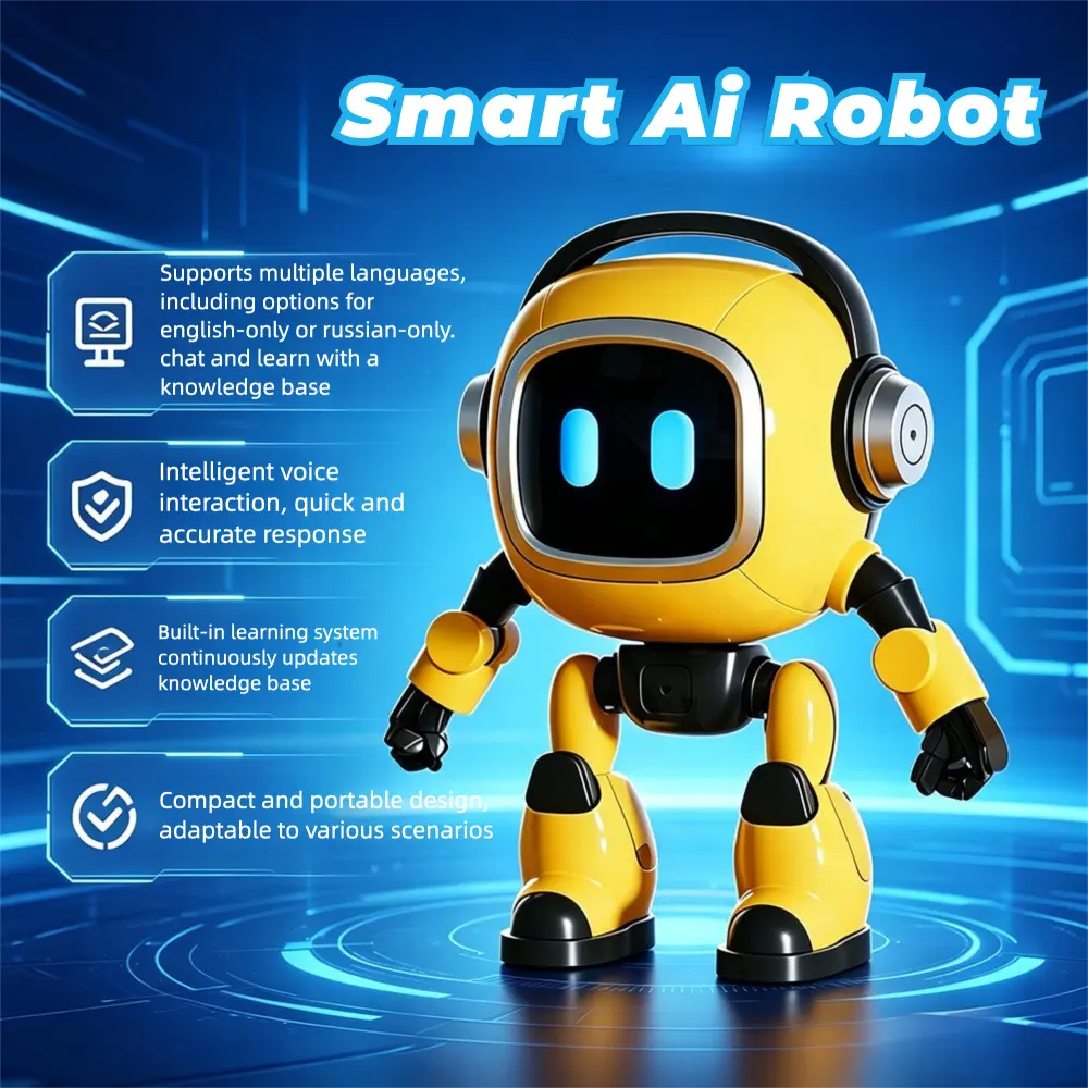 Ai Robot, AI-Powered Smart Robots,Funny Robot Design,Emo Robot Toys, Gift for People with Dementia, Learning Educational Interactive Toys, Ai Robots Toy, Intelligent Interactive Deepseek Robot, Educational Toy