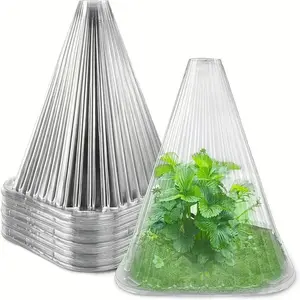 Reusable Clear Plastic Plant Bell Cover, 30pcs Shield Plants from Birds, Frost, and Snails, Garden Protection Accessories, Garden Supplies