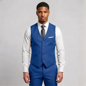Stand Out Instantly with This Timeless Blue Suit Vest – Your New Go-To Statement Piece