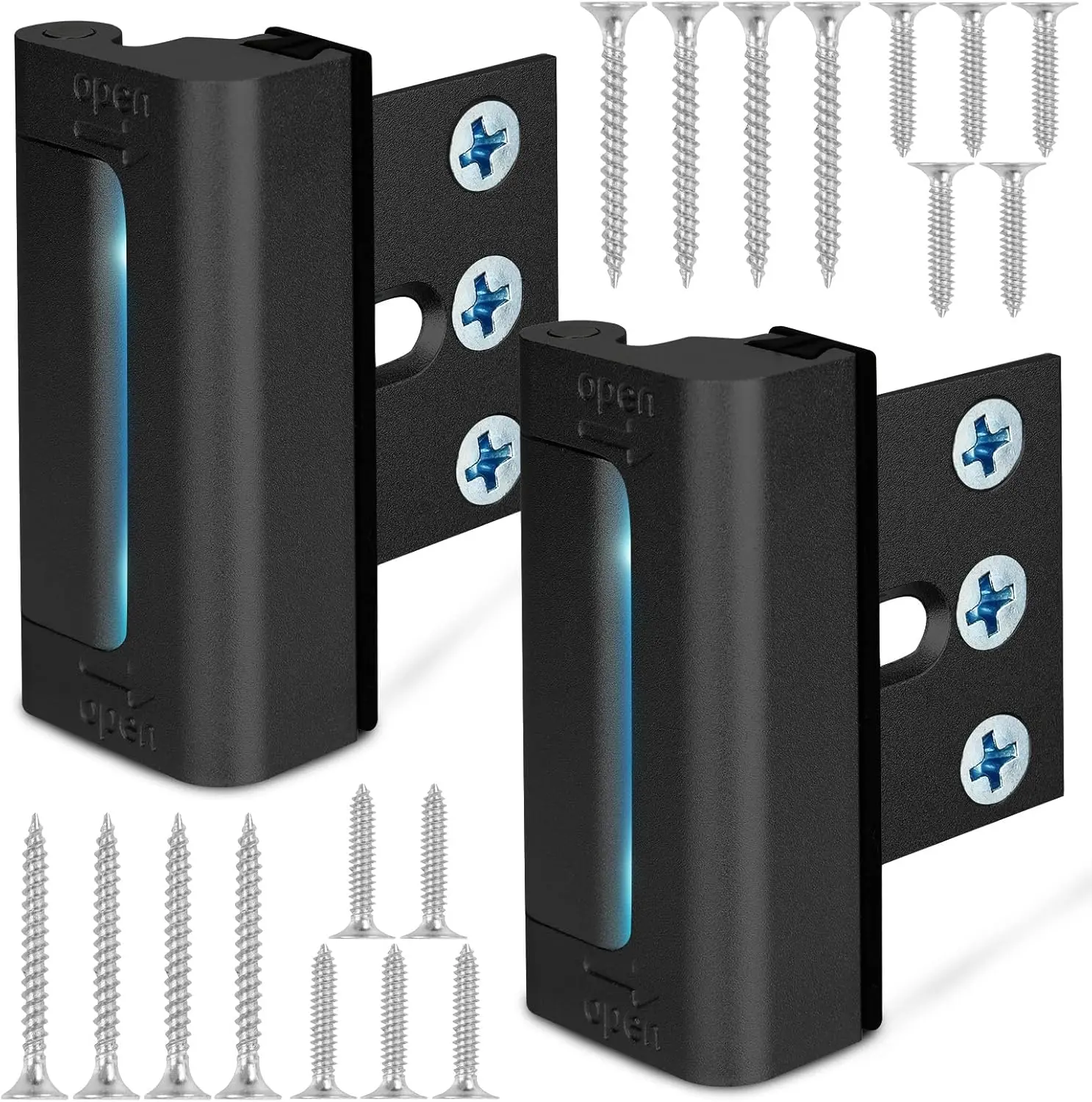Home Security Door Reinforcement Lock, Upgraded Front Door Locks for Kids Safety Withstand 800 lbs, Child Proof Door Lock
