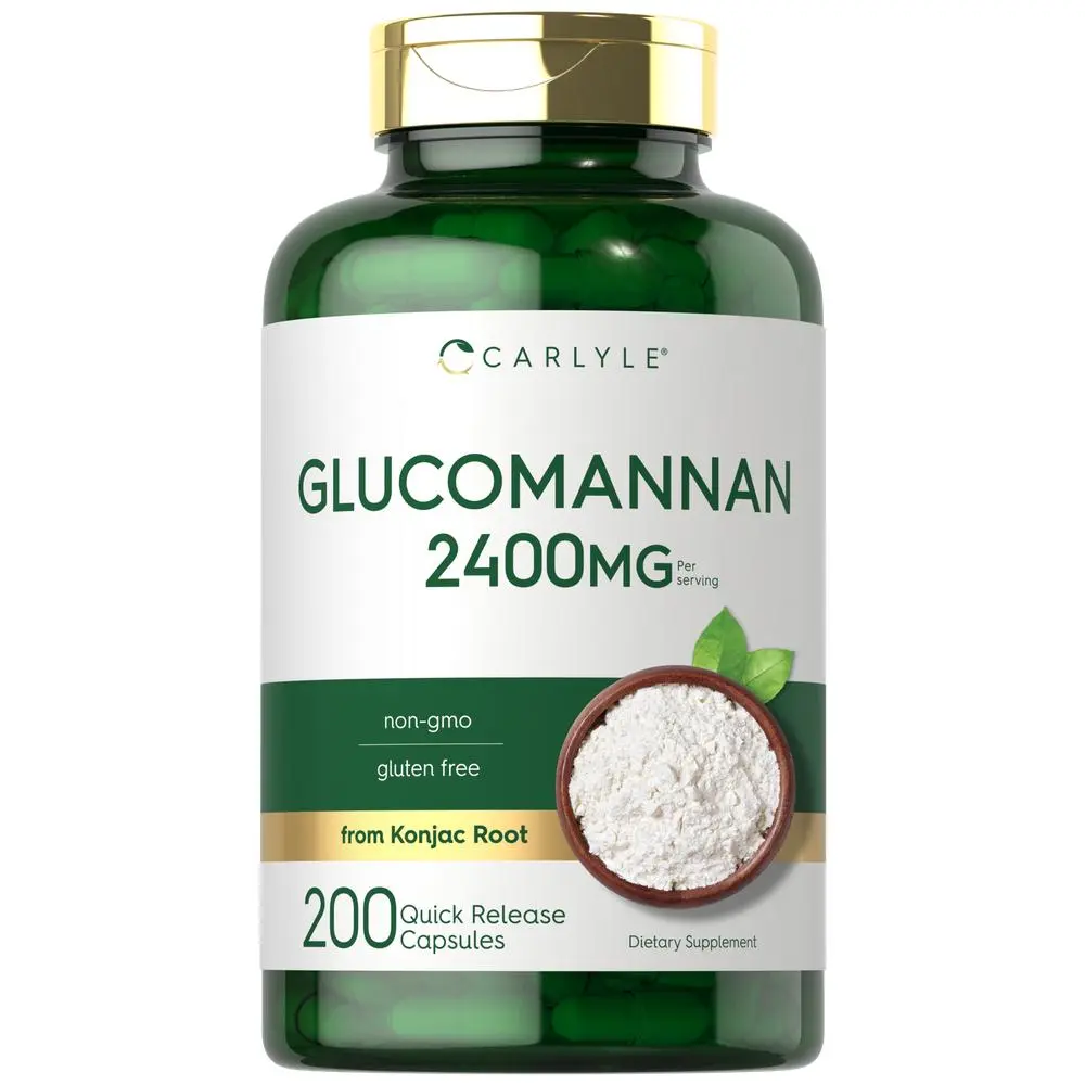 Carlyle Glucomannan Capsules | 200 Count | Soluble Fiber Pills | Non-GMO, Gluten Free Supplement Carlyle Glucomannan Capsules | 200 Count | Soluble Fiber Pills | Non-GMO, Gluten Free Supplement