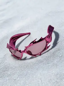 2026 Trendy Decorative Eyewear, Oversized Geometric Frame Enhances Face Shape, Y2K Street Style, Perfect for Travel & Fashion, Futuristic Sunglasses