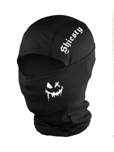 3pcs/2pcs/1pc Unisex Smiley Face and Letter Balaclava Mask Neck Gaiter Masks Headwear Breathable Face Cover Ski Mask for Men Women Outdoor Sports Hiking Fishing Commuting Suitable for Daily Wear Breathable Face Covering