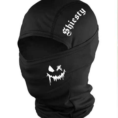 3pcs/2pcs/1pc Unisex Smiley Face and Letter Balaclava Mask Neck Gaiter Masks Headwear Breathable Face Cover Ski Mask for Men Women Outdoor Sports Hiking Fishing Commuting Suitable for Daily Wear Breathable Face Covering