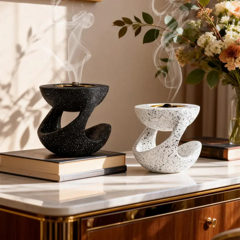 1pcs Modern Creative Resin Hanging Pot Incense Burner, Incense Holder, Handheld Censer, Middle Eastern Arabic Festival Home Decor