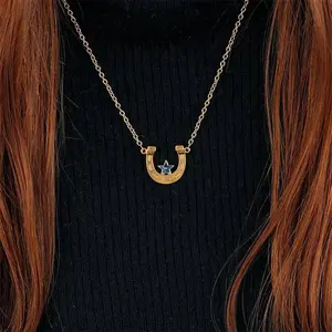 Anime STEEL BALL RUN Jonathan Joestar Joe Kid Gyro Zeppeli Cosplay Necklace Alloy Pendant Choker Chain Jewelry Accessory Props