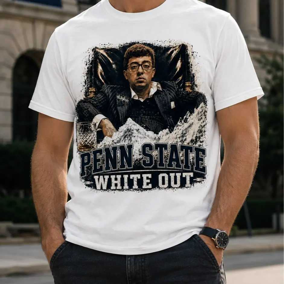 Penn Stay White Out Shirt, Pablo Pledgescobar Shirt Top Fabric