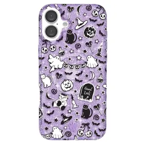 Witchy Lilac Glitter iPhone Case
