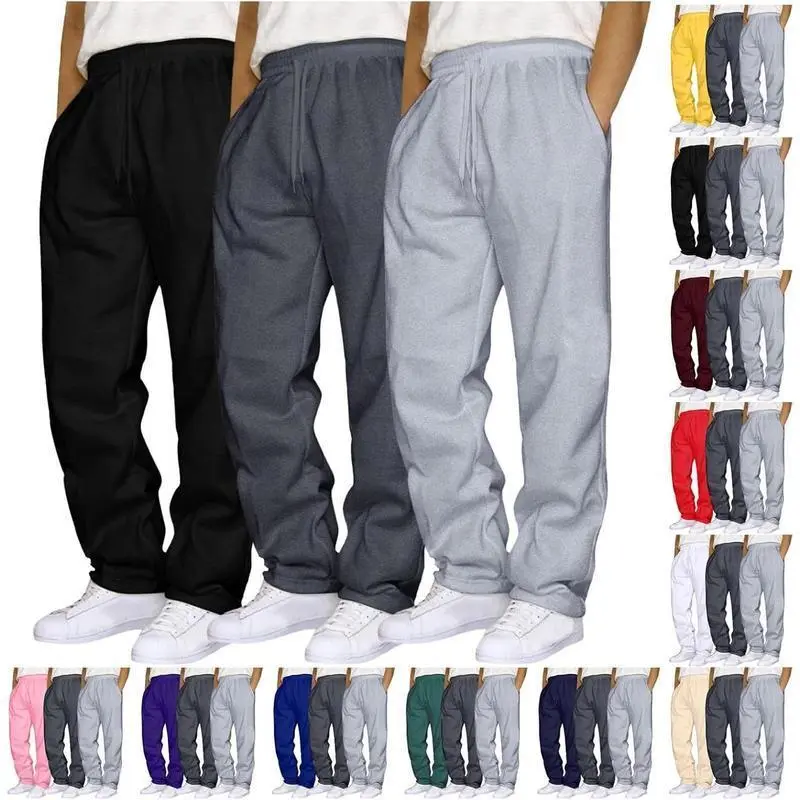Mens 3 Pack Sweatpants Baggy Running Sports Pants Loose Casual Trousers Elastic Waist Drawstring Jogger Sweatpants Menswear Cargo Mens 3 Pack Sweatpants Baggy Running Sports Pants Loose Casual Trousers Elastic Waist Drawstring Jogger Sweatpants Menswear Cargo