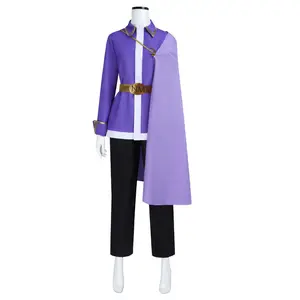 Passive Nightmare Sans Purple Coat Cloak Cosplay Costume Set with Belt NM Accessories for Comic Con