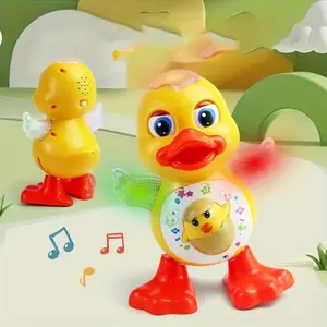 Interactive Dancing Duck Toy with Music and Flashing Lights, Educational Sensory Toy for Kids Aged 3–6, Perfect Christmas and Halloween Gift