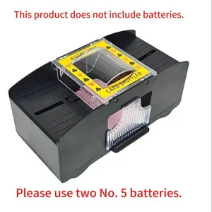 Automatic Card Shuffling Machine, Durable Plastic Automatic Card Shuffler, Party Cards Game Accessories, Playing Cards, Easy To Use Card Shuffling Machine for Home Game Night