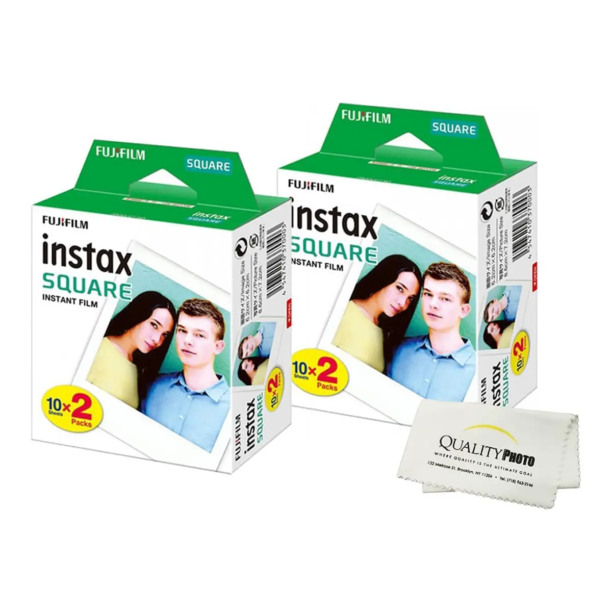 Fujifilm Instax SQUARE Instant Camera Film Value Pack - 40 Exposures, Vintage Camera Accessories