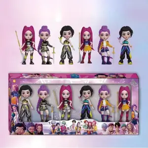 6-Piece KPop Girl Group Action Figurine Set – Anime Model Toy Decorations, perfect for home collections and office desk display. An excellent gift choice for Christmas and New Year.