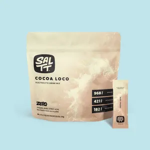 SALTT Cocoa Loco Electrolyte Drink Mix - Sodium, Potassium, Magnesium - Zero Sugar - 30 Packets