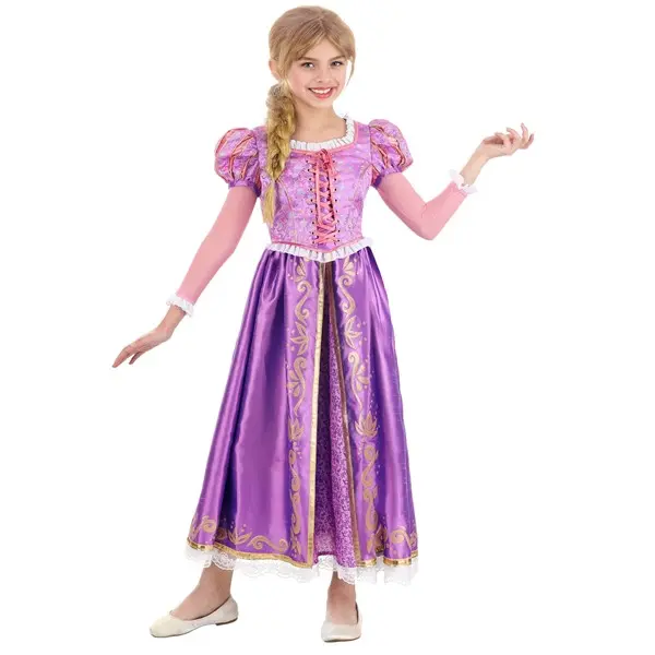 Girl's Premium Rapunzel Costume Dress (© Disney)
