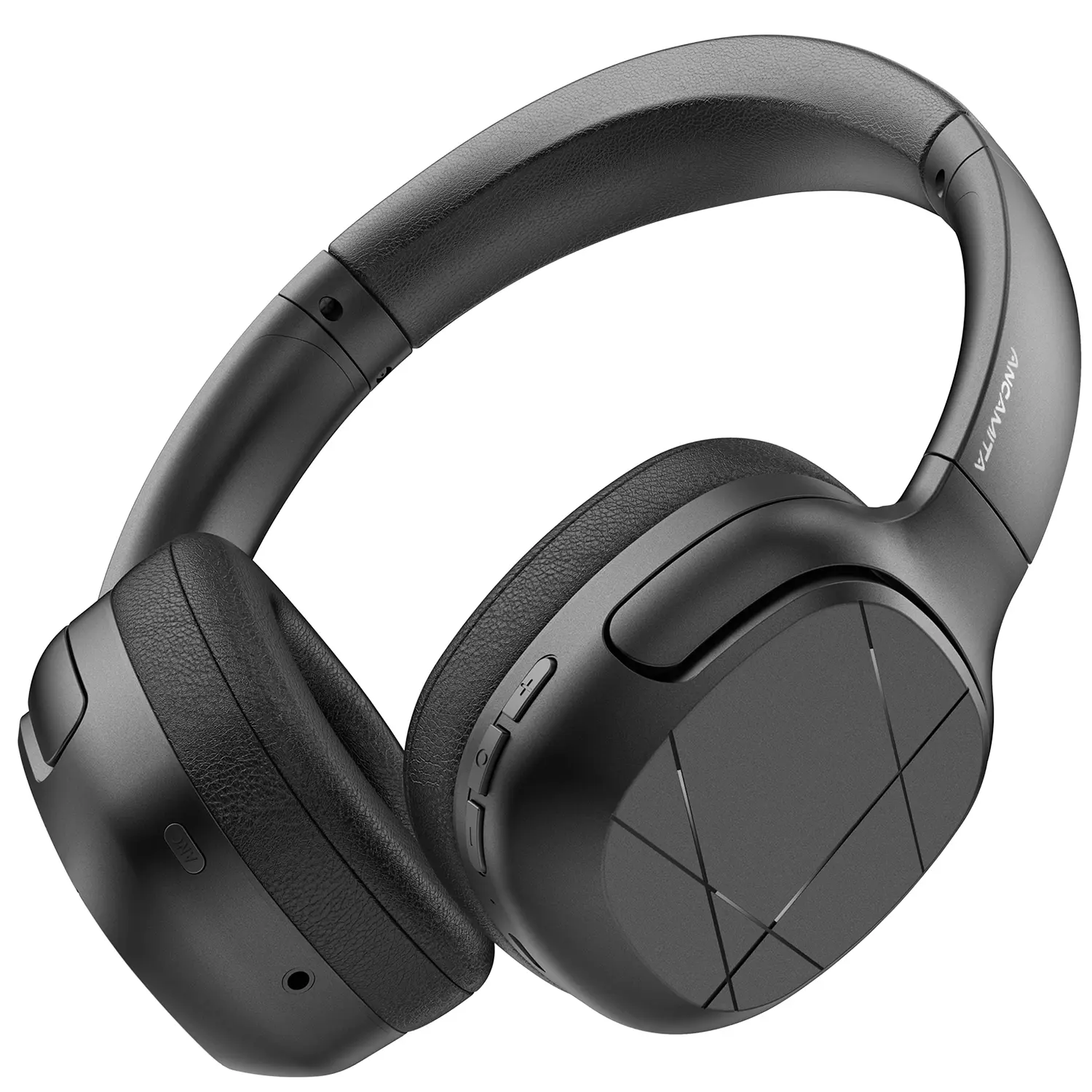 【US】ANCAMITA Hybrid Active Noise Cancelling Over-Ear Wireless Bluetooth Headphones – 50H Playtime, Foldable Design, Deep Bass, App EQ, Transparency Mode