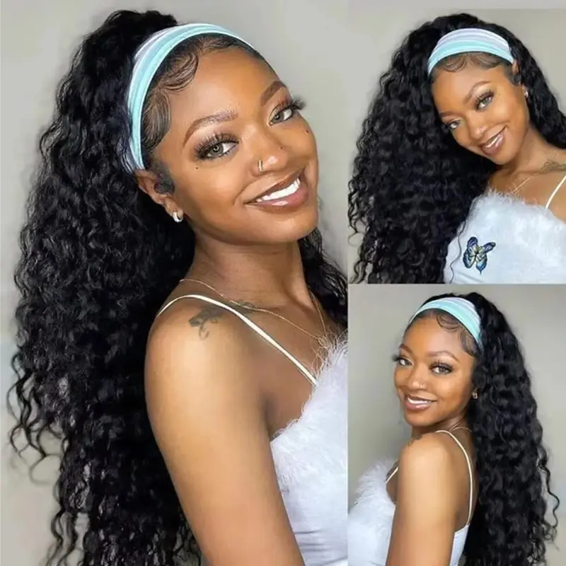 16-Inch Body Wave Headband Wig | Glueless Human Hair For Black Women - 150% Density | Buy Now With Express International Delivery