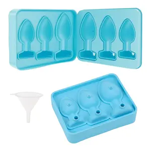Ice Cube Mold Tray Novelty,Silicone Ices Cube Tray,Large Thicked Silicone Fun Shapes Ice Mold for Whiskey Cocktails,Brandy and Juice Beverages