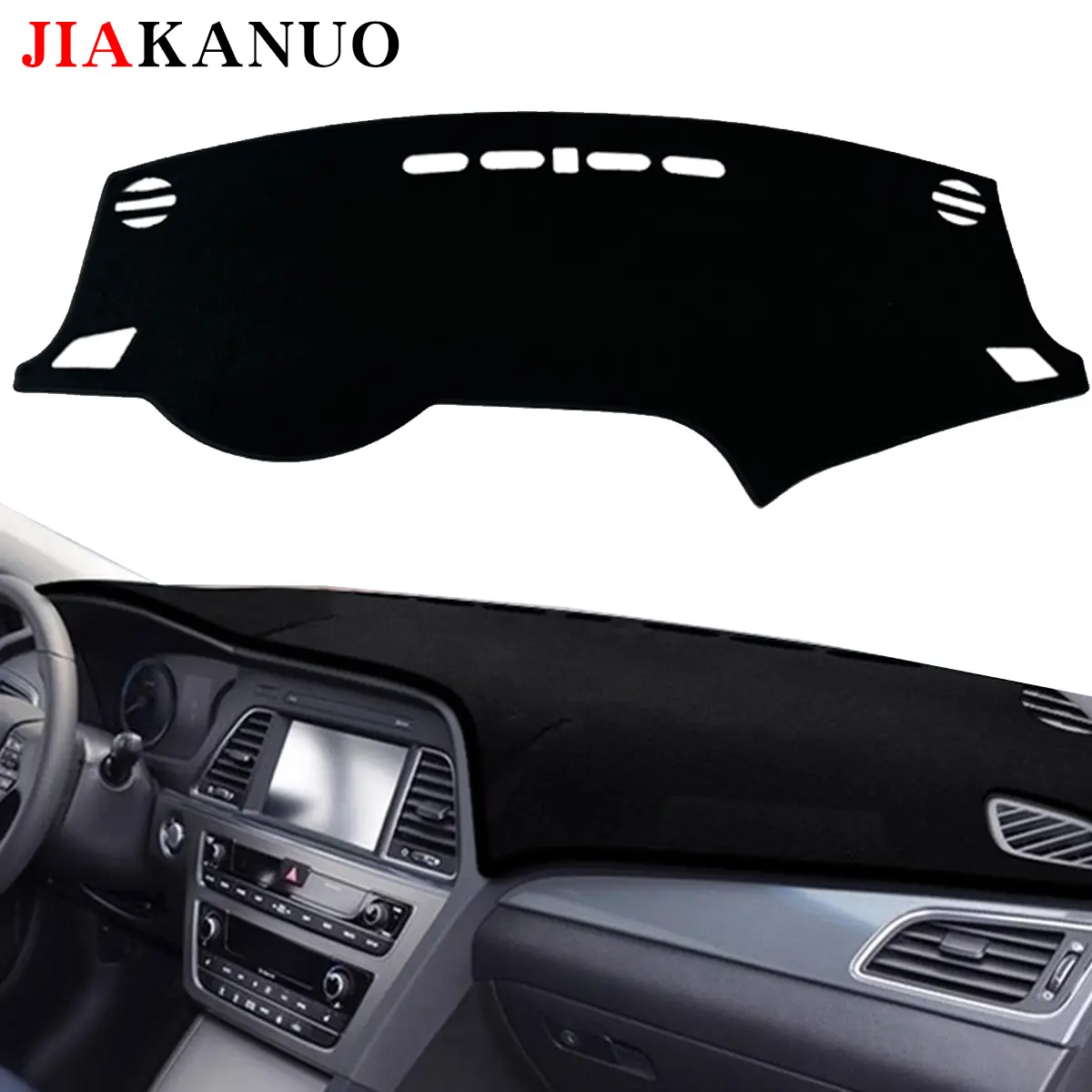 JIAKANUO Dash Cover Mat Fit for Hyundai Sonata 9th generation, suitable for 2015-2019,Dashboard Pad Carpe,Sunscreen, heat insulation, anti glare, reflective protection dashboard, Car Accessory, Reflective Guard