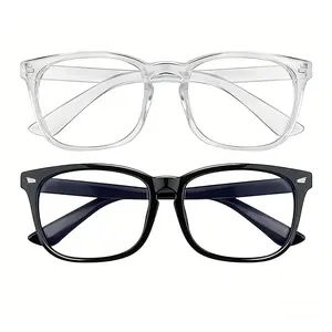 Anti-Glare Blue Light Blocking Glasses for Computer, Gaming, TV, Phone Screen Protection - Clear Lens Eyewear to Reduce Eyestrain UV Protection for Men & Women