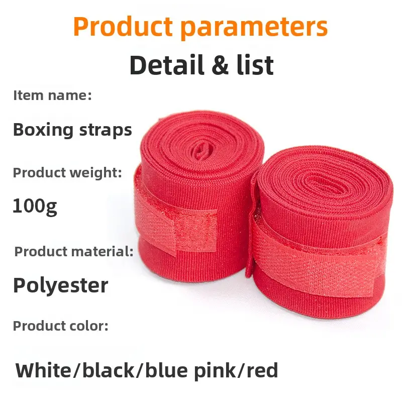 Boxing Bandages Sports Sanda Wrapping Hand Straps Elastic Muay Thai Gloves Bandages Men's and Women's Fighting Training Hand Cloth Bandages