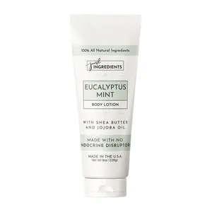 Just Ingredients Eucalyptus Mint Body Lotion - 8oz | Nourishing Body Care | Hydrating Blend | With Vitamin E Oil | Jojoba Oil | Shea Butter