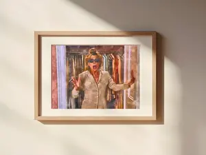 [Sale off up to 50%] [Free ship] [No Frame] I Am Not Mature Enough for This Watercolor Painting Unframed Matte Poster Art Print