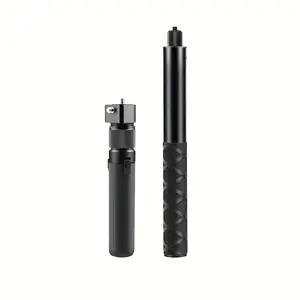 Panoramic Camera Rotating Handle for Insta360 X5/4/3, Gopro, Dji Osmo, Action345, 1.2m Extendable Selfie Stick, Portable Universal Grip