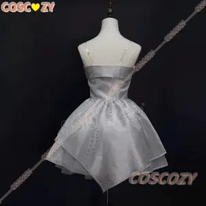 Love And DeepSpace: Shining True Self Cosplay Costume Party Dress - Crystal-Embellished Chiffon Gown