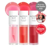 Nooni Korean Apple Lip Tint Stain Duo/Trio Bundle | Glossy Lip Stain, Tinting & Long Lasting, Moisturizing Lip Care, Hydrate Lipgloss, Travel-Friendly, Smooth Oil Moisture, All Skin Types Travelfriendly Smoothing