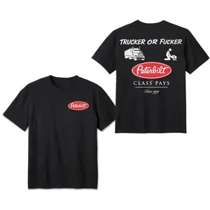 🚀   Peterbilt Trucker T-Shirt, Bold Humor Graphic Tee with "Class Pays Back" Print, Soft Cotton Unisex Shirt, Funny Trucker Gift, Daily Casual Wear, Summer Outfit, TikTok Shop Trending, Cool Graphic Tee for Truck Drivers & Peterbilt Fans