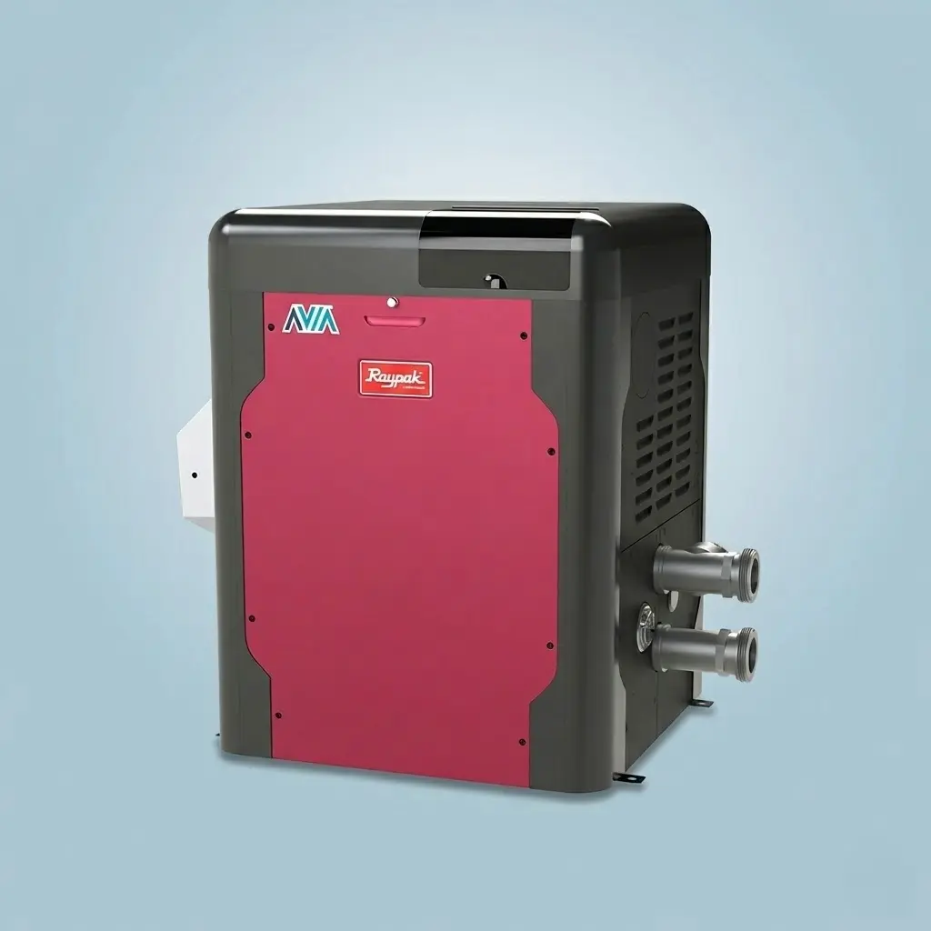 Raypak Avia 264K BTU Natural Gas Pool Heater - NiTek Heat Exchanger - P-R264A-EN-N | 018063