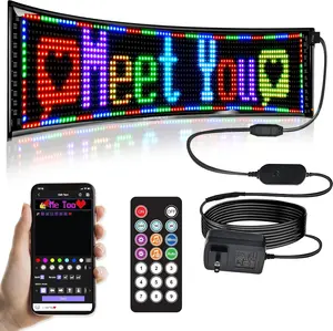 Devil Eyes Light for Cars, Colorful Eye Lamp Soft Screen for Car Windows, 4.72in x 23.42in, Large Programmable Flexible LED Screen, Truck Stuff Smart Colorful Eye Lamp Soft Screen