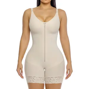 Shapewear for Women Tummy Control Bodysuits Zip-Up Comfort Shapewear Breathable Suitable for Everyday Wear