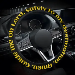 Prayer Car Steering Wheel Cover