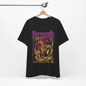 Vintage Hard Rock Band T-Shirt, Nazareth Lover Gift, Music Fan Tee, Unisex Jersey Short Sleeve Shirt, Birthday Present
