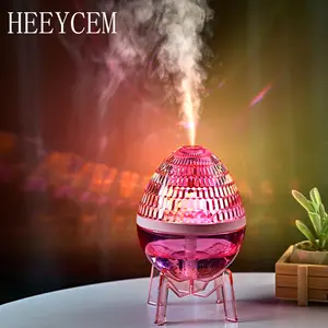 Crystal Starry Sky Air Humidifier – USB Powered Quiet Mist, 7-Color Ambient Rotating Light with Table Lamp and Plastic Base, Suitable for Bedroom, Living Room, and Office – Birthday, Christmas, and Romantic Date Gift