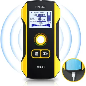 FNIRSI WD-01 metal detector wall scanner, with new positioning hole, used for locating AC live cables, metal, and wooden beams