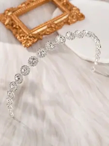 Elegant Bride Headpiece with Sparkling Rhinestones, Perfect for Wedding Party Ballroom, Bridesmaid Hair Accessory