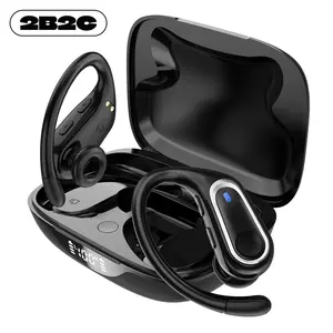 Springtok 2B2C LK16 Air Conduction Headphones with Centralized Sound Source Design, Bluetooth 5.3, 32 Hours Long Battery Life, 3 Sizes of Ear Caps, White Audio - Electronic, Earbud, Chargeable