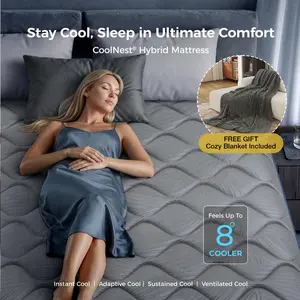 CoolNest Hybrid Mattress—Cool, Supportive, and Affordable Luxury