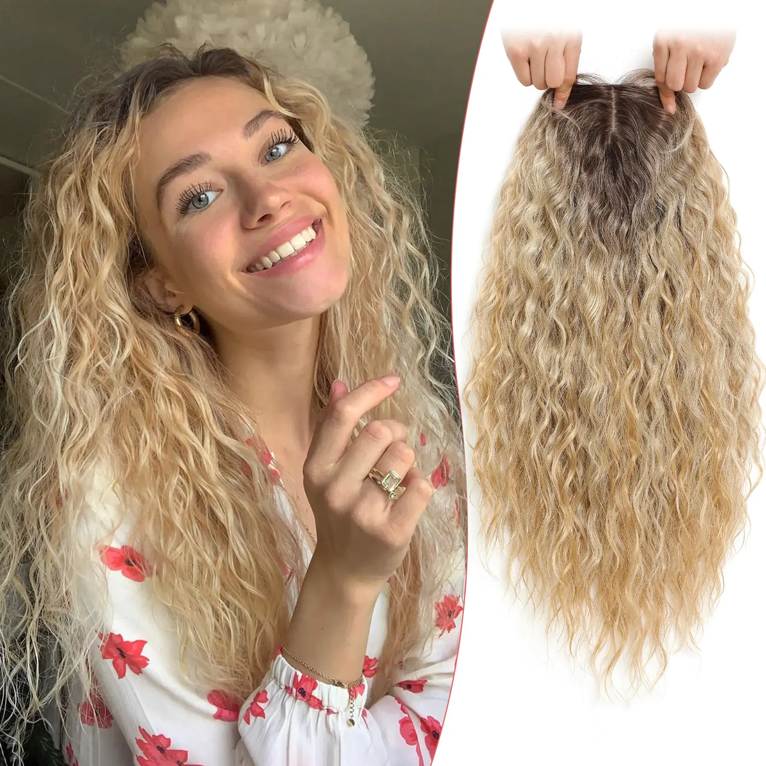 Ash Blonde highlight golden Blonde ombre