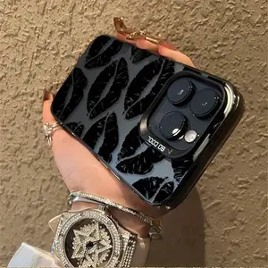 Kiss Lip Print Design Shockproof Ultra-Thin Phone Case, Camera Lens Protection, Fits iPhone 16/15/14/13/12/11/plus/pro Max Series