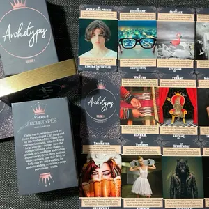 Archetypes Volume 1 Vibe About It--=%2=- Tarot=%2=----=%2=- Deck=%2=-- Inspired by Swiss Psychology and Jungian Archetypes for Deep Personality Insights tarot deck