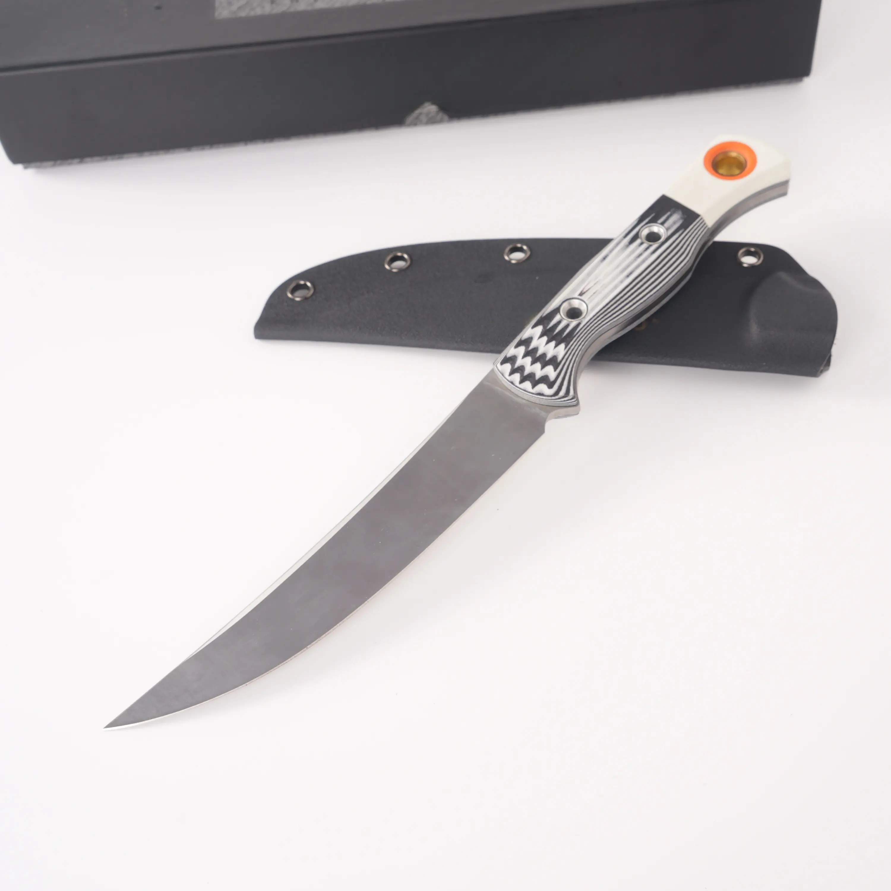1pc 15500 straight knife with scabbard, high hardness blade, multifunctional EDC straight knife, high-quality EDC durable tool, camping, fishing, hiking and daily use, men's gift