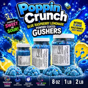 Poppin Crunch Intense Blue Raspberry Lemonade Gushers - Choice of Sweet or Sour Poppin Crunch Intense Blue Raspberry Lemonade Gushers - Choice of Sweet or Sour