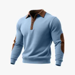 Mens European And American Ethnic-Style 3D Printed Half-Zip Hoodie