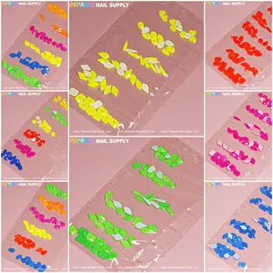 Mix-Shapes Mix-sizes Neon Rhinestone set